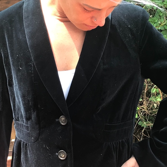 NEW J. Crew Blue Cotton Velvet Jacket - Picture 2 of 10